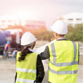 Surveyors at work site